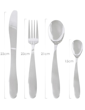 Set cubiertos Aquila de acero inoxidable 24 piezas