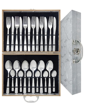 Set cubiertos Aquila Aquila de acero inoxidable 24 piezas