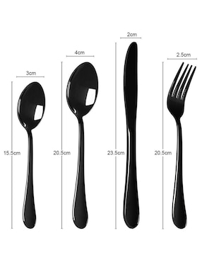 Set cubiertos Aquila Chelsea de acero inoxidable 24 piezas