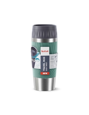 Termo T-Fal de acero inoxidable Easy Twist con tapa rosca 350 ml