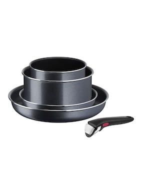 Batería De Cocina T-Fal Ingenio XL Force De Aluminio Antiadherente 5 Piezas