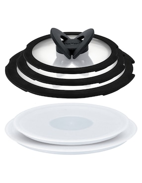 Batería de cocina T-Fal de aluminio antiadherente titanio 12 piezas