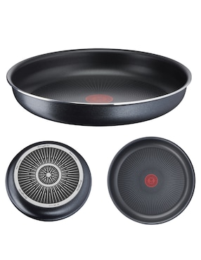 Batería de cocina T-Fal de aluminio antiadherente titanio 12 piezas