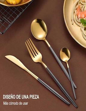 Set cubiertos Genérica de acero inoxidable 24 piezas