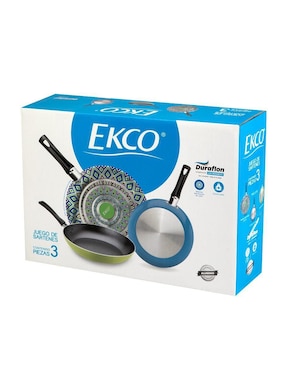 Set de sartenes Ekco Photopaint de aluminio 3 piezas