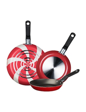Set de sartenes Ekco Caramelo de aluminio 3 piezas