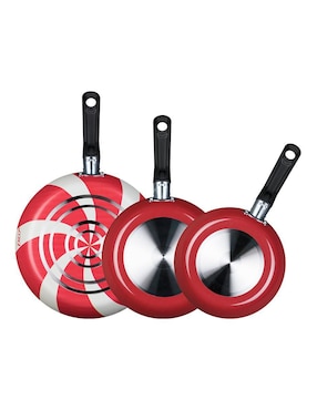 Set de sartenes Ekco Caramelo de aluminio 3 piezas