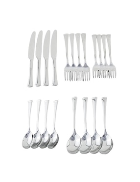 Set cubiertos de acero inoxidable 20 piezas