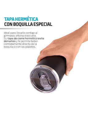 Vaso térmico Redlemon de acero inoxidable con tapa flip top 680 ml