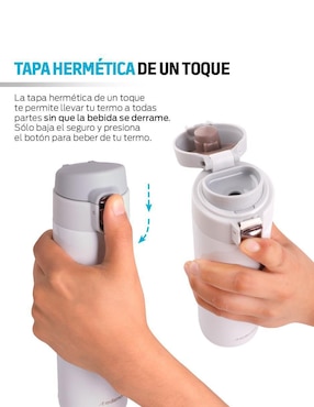 Termo Redlemon de acero inoxidable con tapa flip top