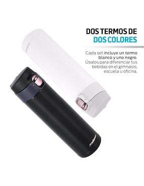 Termo Redlemon de acero inoxidable con tapa flip top