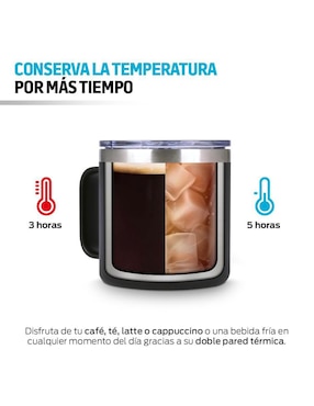 Termo Redlemon de acero inoxidable con tapa flip top