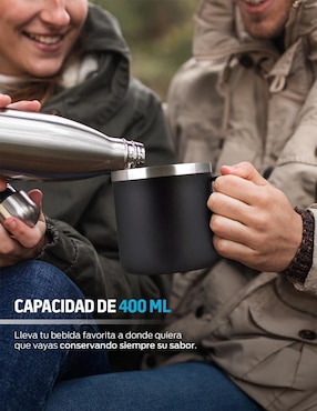 Termo Redlemon de acero inoxidable con tapa flip top