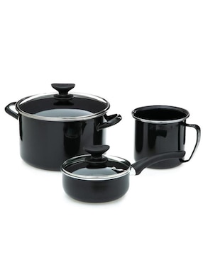 Batería de cocina Cinsa Florida de aluminio antiadherente thermocell 8 piezas