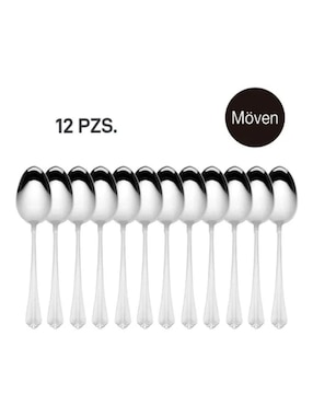 Set de cucharas Möven Odessa de acero inoxidable 12 piezas