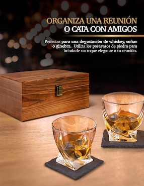 Set bar Whiskey Town de madera