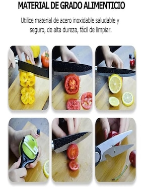 Set de cuchillos utilitario Genérica 6 piezas