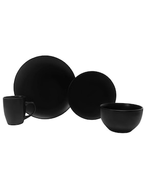 Vajilla cerrada Crown Baccara basic shape de cerámica para 4 personas