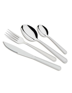 Set cubiertos Tramontina de acero inoxidable 24 piezas