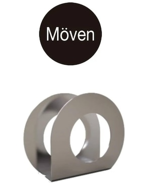 Set de Servilletero Möven Circular de acero inoxidable