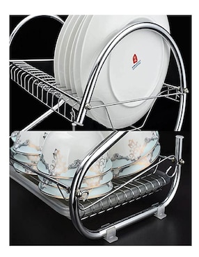 Escurridor de trastes Rd Royal Cook de acero inoxidable