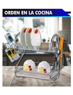 Escurridor de trastes Rd Royal Cook de acero inoxidable