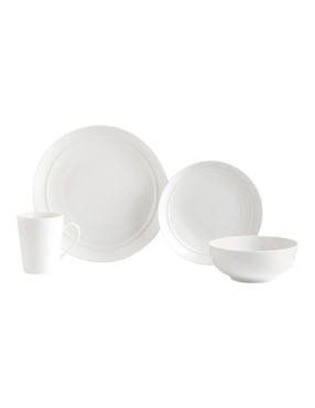 Vajilla cerrada Crown Baccara classic de porcelana