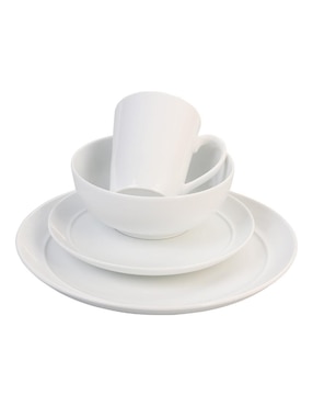 Vajilla cerrada Crown Baccara classic de porcelana