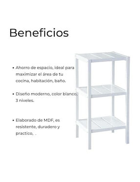 Estante de MDF Ellegance Houseware SS34294