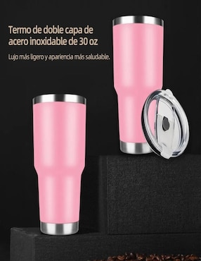Termo Genérica de acero inoxidable con tapa doble rosca 800 ml