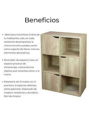 Estante de melamina Ellegance Houseware Hogar SS47887