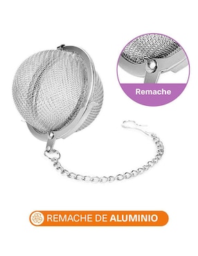 Infusor Coquo de acero inoxidable para té