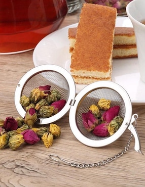 Infusor Coquo de acero inoxidable para té