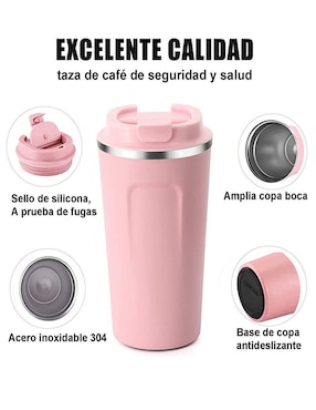 Termo Genérica de acero inoxidable con tapa rosca 500 ml