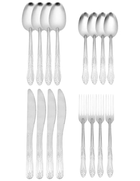 Set cubiertos Moven Azalea de acero inoxidable 16 piezas