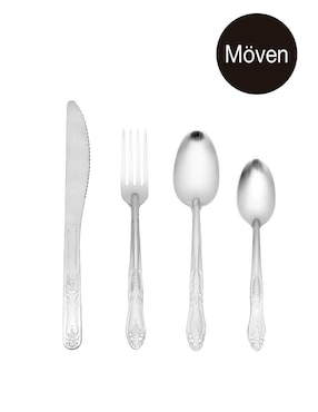 Set cubiertos Moven Azalea de acero inoxidable 16 piezas