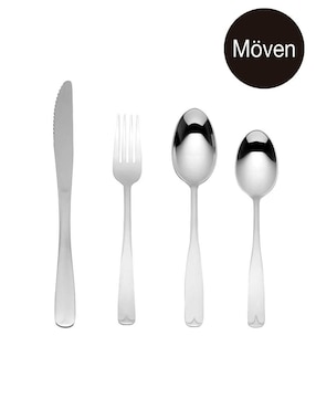 Set cubiertos Moven Duero de acero inoxidable 16 piezas