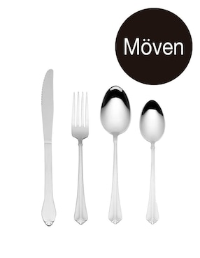 Set cubiertos Moven Odessa de acero inoxidable 16 piezas