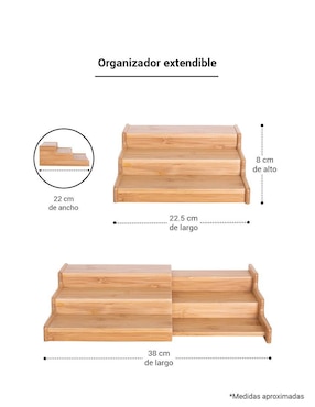 Estante de bambú Tutti HMX-S012