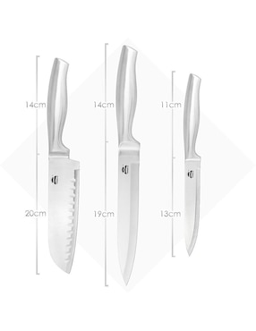 Set cuchillos multiusos Aquila 30 piezas