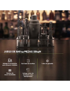 Set bar Avera de acero inoxidable