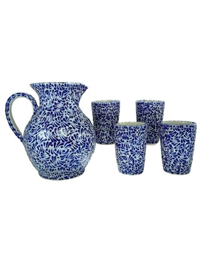 Set jarra y vasos Zvezda Talavera