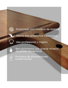 Tabla para picar Yañez Mobiliario Rectángular de madera