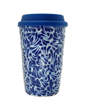 Vaso térmico Zvezda Talavera con tapa rosca 200 ml