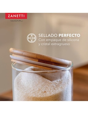 Frasco de almacenamiento Zanetti de vidrio