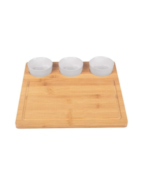 Set tabla para queso Tutti de bambú