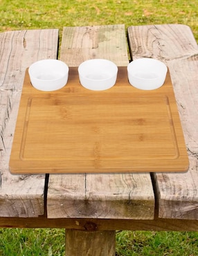 Set tabla para queso Tutti de bambú