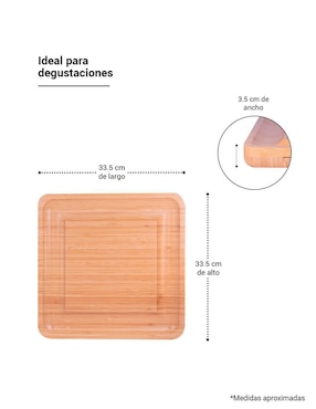 Tabla para queso Tutti de bambú