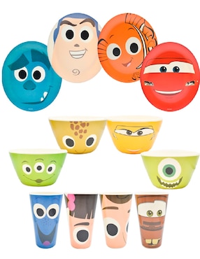 Vajilla cerrada Regalos Siglo Xxi disney pixar para 4 personas