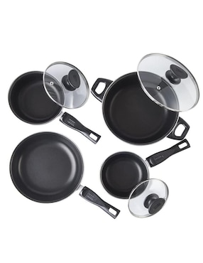 Batería de cocina Cinsa San Isidro de acero vitrificado antiadherente convencional 7 piezas